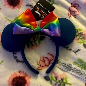 Disney Parks 2022 Pride Rainbow Mickey Minnie Mouse Ear Headband NWT🏳️‍🌈🏳️‍⚧️